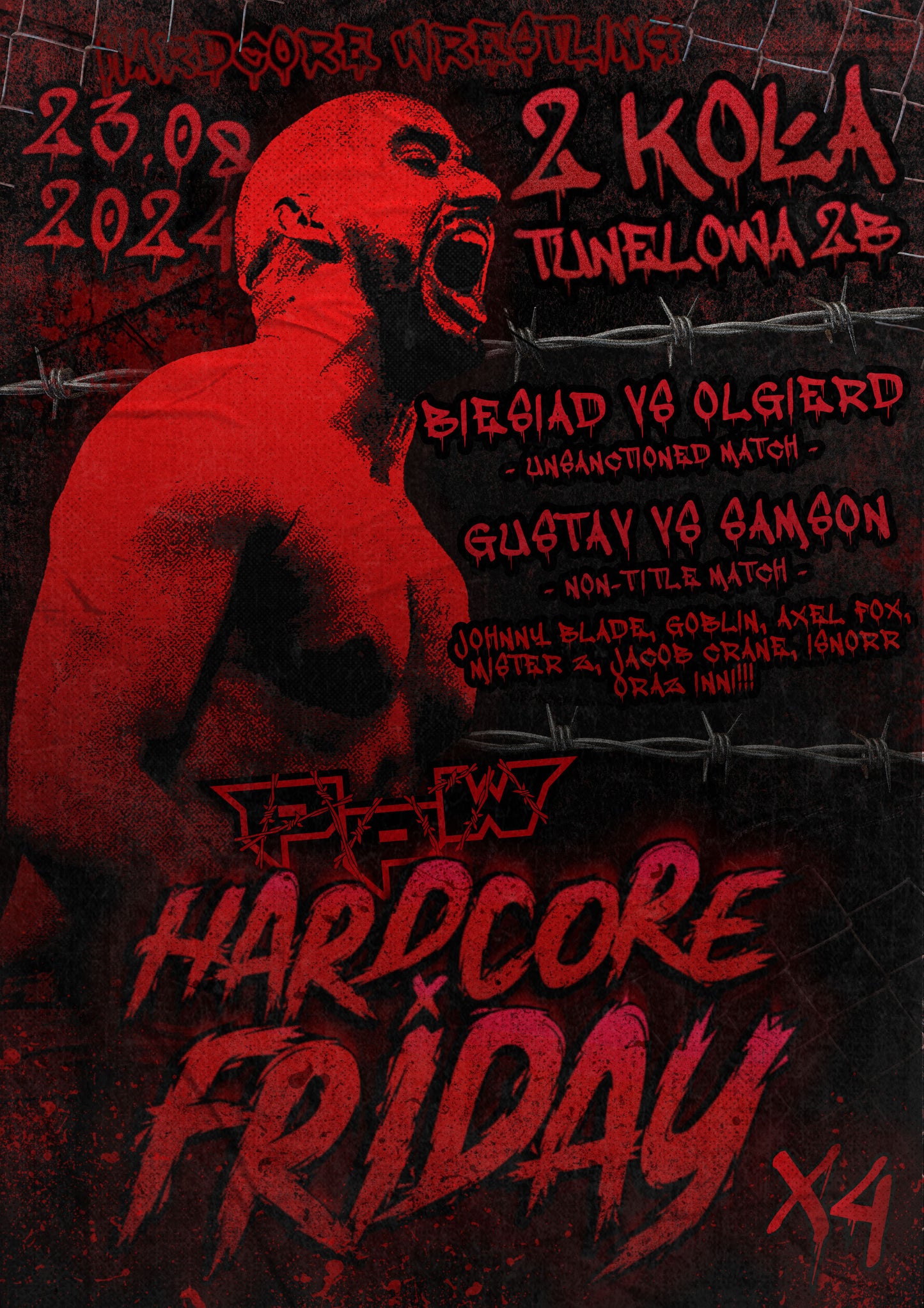 Hardcore Friday X4 24' Plakat/Poster