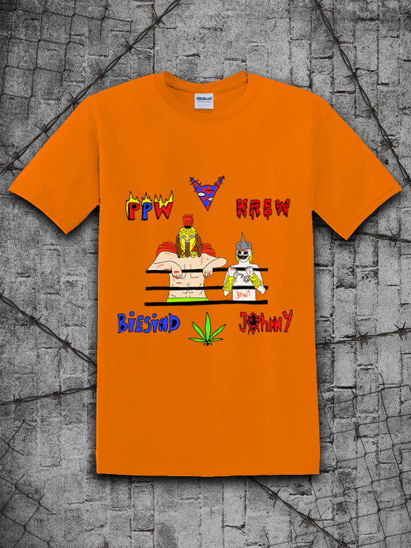 The Hardcors x Trash Todd Orange Tee