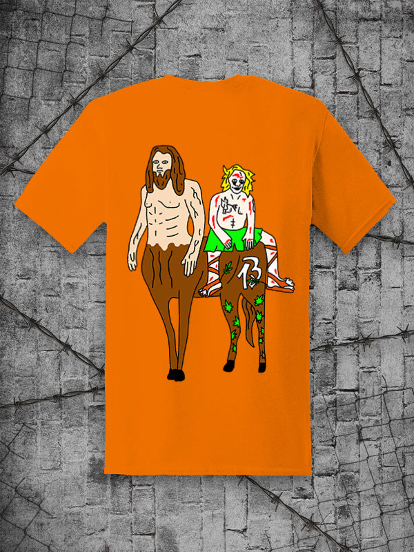 The Hardcors x Trash Todd Orange Tee